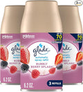 Glade Automatic Spray Refill Air Freshener for Home and Bathroom Bubbly Berry Splash 6.2 Oz 3 Count