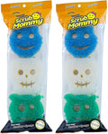 Scrub Daddy Scrub Mommy Special Edition Halloween - Scratch-Free Multipurpose Dish Sponge - BPA Free &amp Made with Polymer Foam - Stain &amp Odor Resistant Kitchen Sponge (3ct) (Pack of 2)