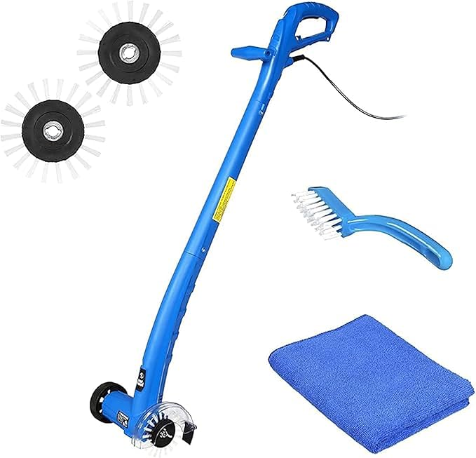 Electric Stand-Up Lightweight Grout Cleaning Machine – Easy-to-Use Tile Grout Cleaner for Deep Cleaning Kitchen Floors Bathrooms &amp Tile Surfaces | Powerful Electric Floor Scrubber Tool (Original)