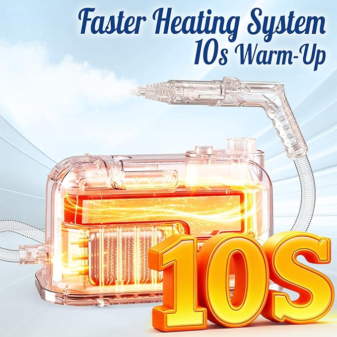 60.87oz Heavy Duty Steam Cleaner 10s Rapid Heating Handheld Steam Cleaner for Home Steamer for Cleaning for Home Car Grout Tile Floor Dirt