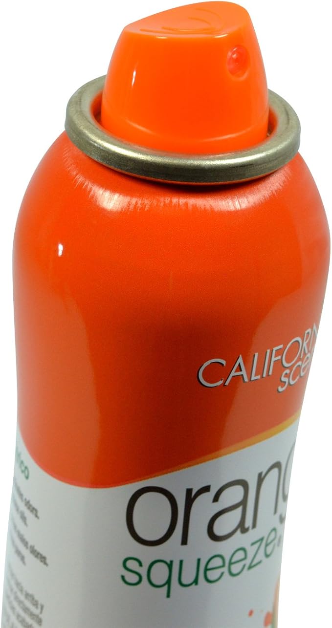 California Scents Orange Squeeze 3.5 Oz Air Freshener Spray (4 Packs Orange Squeeze)