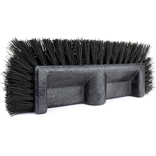 SPARTA Multi-Level Tile Scrub Brush 12 Wide Brush Head Heavy-Duty Tile Cleaning Brush with End Bristles for Commercial Tiles Tubs and Floor Plastic 12 Inches Black (Pack of 12)
