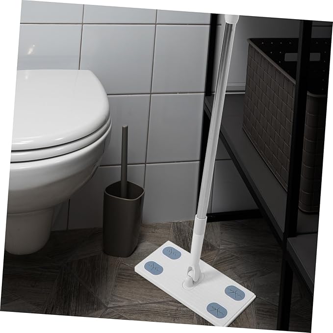 Detachable Dust Mop with Face Towel Replacement Convenient No Washing Handheld Floor Cleaning for Quick and Maintenance