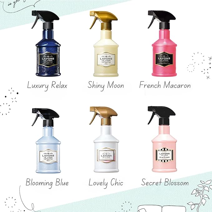 LAVONS Fabric Spray for Clothes Room Spray Kids &amp Pet Safe Fabric Refresher Spray for Home&amp Offices Natural Carpet Freshener from Japan Organic Linen SPRAY for Bedding 12.5 Fl Oz LUXURY RE