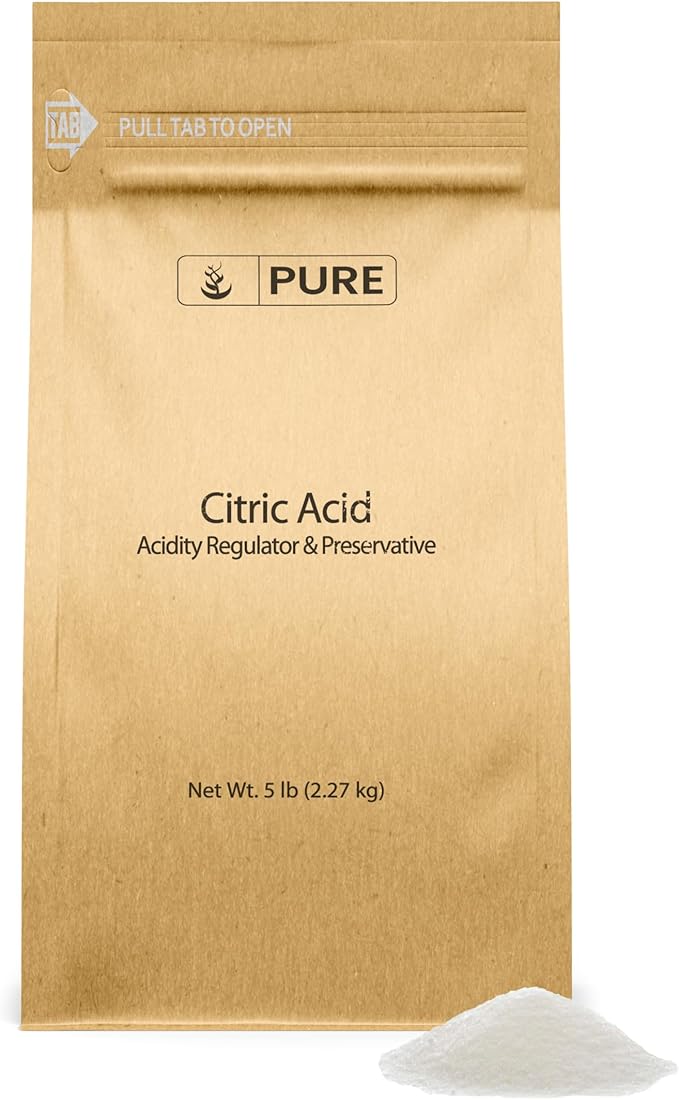 Pure Original Ingredients Citric Acid (5 lb.) Eco-Friendly Packaging Natural Food Safe