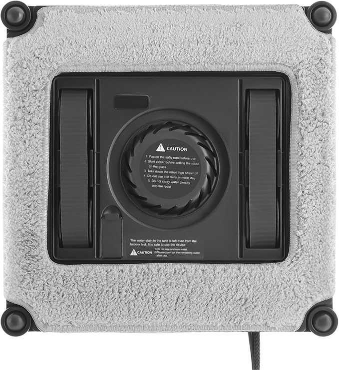 Automatic Window Vacuum Cleaner 1.69Oz Window Cleaning Robot Cordless Robot Window Cleaner Machine for Homes and Office Buildings 8.5 x 8.5 x 2.7 Inch Silver-Gray