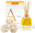 AGRARIA AirEssence Flower and Reed Diffuser Set Handmade Sola Flower Botanical Home Fragrance Set Scented Oil Reed Diffuser Gift for All Occasions