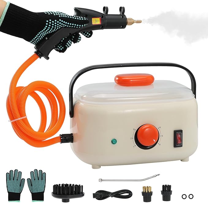 2500W High Pressure Handheld Steamer1500ml Steam Cleaner for CleaningPortable Steam Cleaner for Home Use High-Temperature Steamer Cleaner for Car Detailing Kitchen Bathroomfor Home Shower All Sur