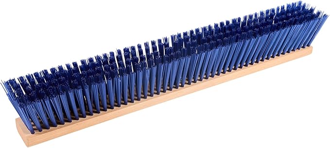 Restaurantware-BROOM HEAD ONLY: Clean Tek Professional 24-Inch Broom Head 1 Heavy-Duty Push Cleaning Tool - Handle And Brace Sold Separately Heavy Plastic Bristles Wooden Commercial Use