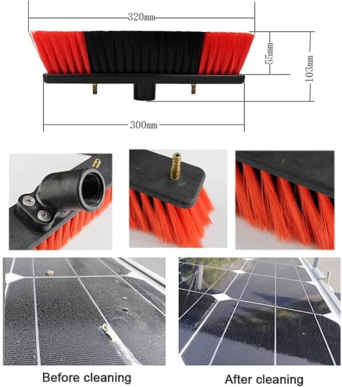 Photovoltaic Panel Cleaning Window Clean Water Fed Telescopic Brush Extendable Cleaner Conservatory Roof Cleaning Tools Tool (Color : 9m/30ft)