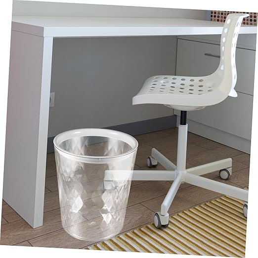Trash Wastebasket for Bedroom Bathroom Office Capacity Impact Resistant Design Stylish and Garbage Container for Various Occasions