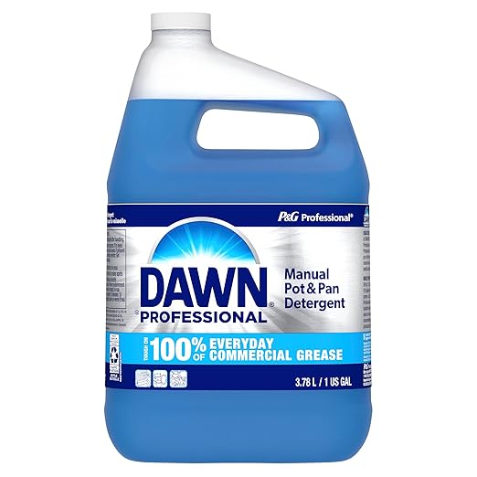 Dawn PRO Manual Pot and Pan Detergent Dish Soap Liquid for Dishwashing by Hand Bulk Concentrate for Commercial Use 1 gal