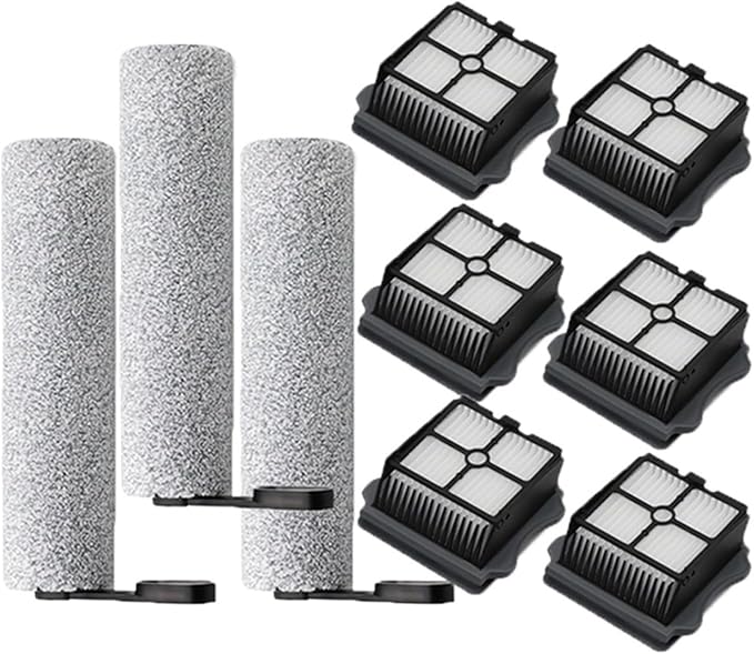 Replacement Vacuum Cleaner Parts Filter Roller Brush Compatible for Tineco Floor ONE S5/LCD LED Cordless Vacuum Cleaner Accessories