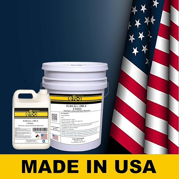 elba CALCIUM LIME SCALE RUST CORROSION REMOVER. CLEANER. DESCALER. FOR ALL ALUMINUM COMPONENTS (5 GALLON PAIL)