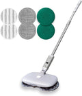 GOBOT Cordless Electric Spray Mop with High-Speed Motor Enhanced Cleaning Power Durable Material LED Headlight 300 mL Tank Dual-Spinning Pads for Hardwood Tile &amp Laminate
