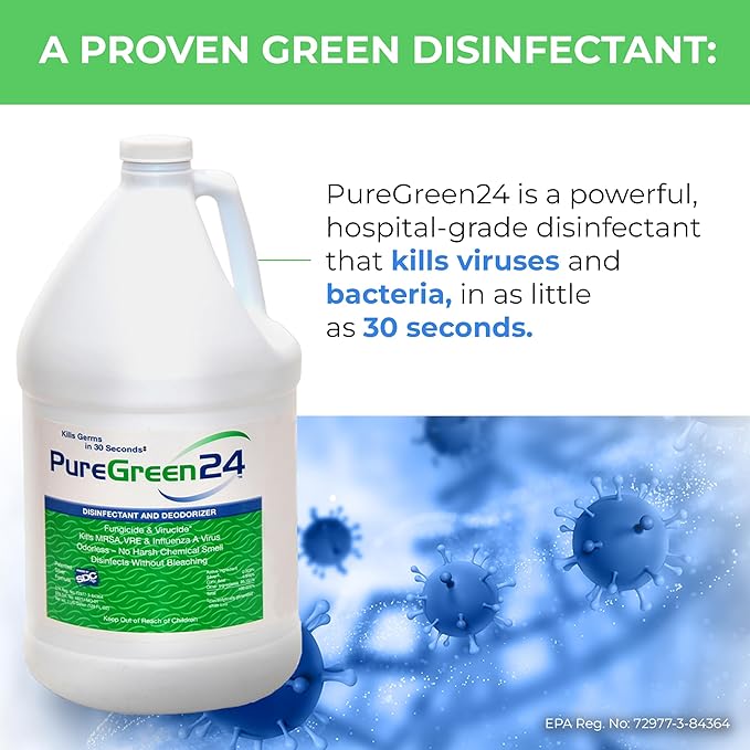 Starter pack Safe &amp Effective Disinfectant Kills Deadly Germs including RSV COVID-19 Norovirus MRSA Staph flu Contains no toxic chemicals odorless (1 32 &amp 2 4oz sprays 3 XL MFC’s)