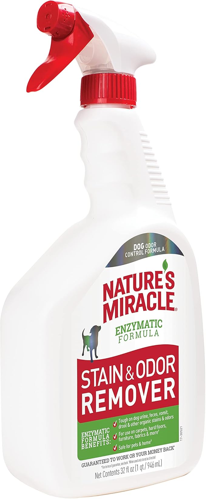 Nature's Miracle Dog Stain and Odor Remover Everyday Mess Enzymatic Formula 32 fl oz (Pack of 2)