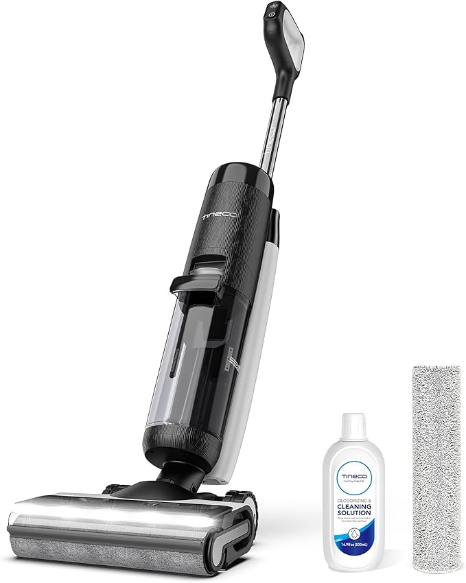 Tineco Floor ONE S7 PRO Cordless Wet Dry Vacuum Cleaner Smart Floor Cleaner Mop for Hard Floors Long Run Time Dual-Sided Edge Cleaning Self-Cleaning Centrifugal Drying Process