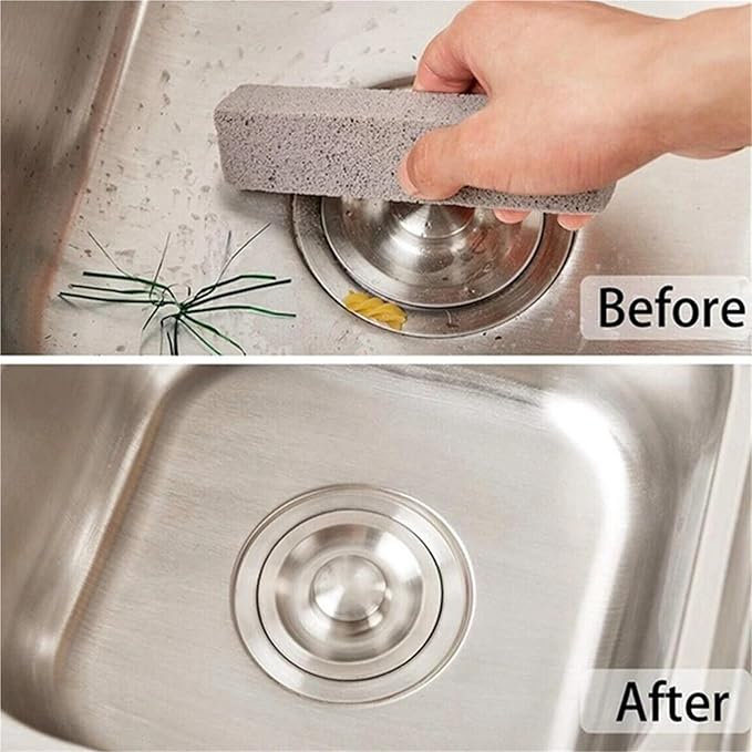 2x Floating Stone Cleaning Rod Pumice Stick Scouring Pad Cleaner Stain Removal For Home Toilet Bowl Cleaning Stick