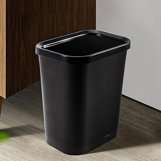 Flame Retardant Plastic Trash Can 8l Narrow Rectangular Waste Container for Bathroom Kitchen Living Room Fire-Resistant Garbage Bin Without Lid Practical Rubbish Storage Bucket
