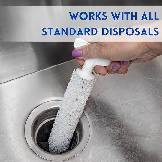 Universal Garbage Disposal Cleaner and Deodorizer 12 Long Sink &amp Drain Brush Cleaner for Eliminating Residues &amp Odor Sturdy T-Grip Handle USA Made Sink Disposal Cleaning Brush by FryOilSav
