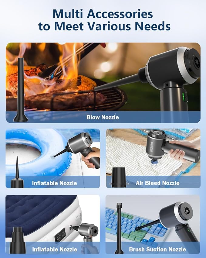 Professional Car Vacuum Cleaner 20000Pa Powerful Handheld Vacuum for Car Interior Cleaning Portable Cordless Mini Vacuum with Brushless Motor &amp Crevice Tool for Car