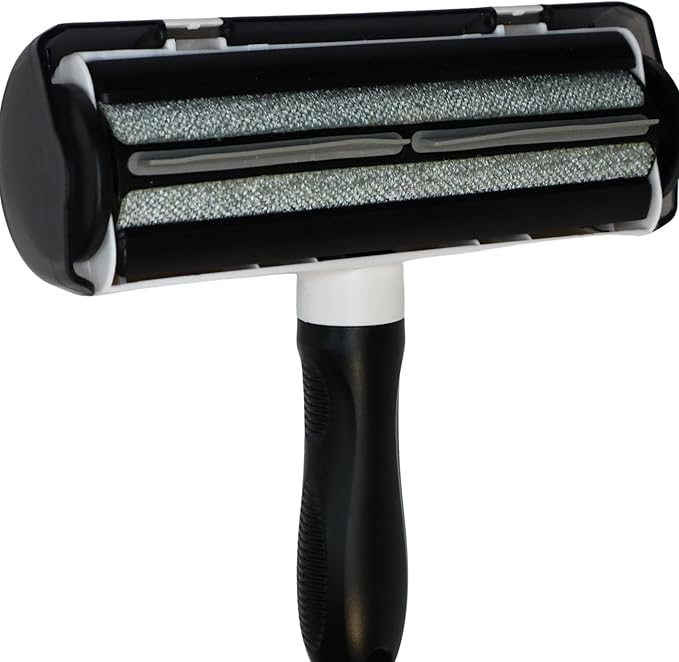 Premium Pet Hair Remover for Couch Furniture &amp Car | Reuseable Strong Self-Cleaning Lint Roller | Modern Black &amp White Design– PetPalCleanPro