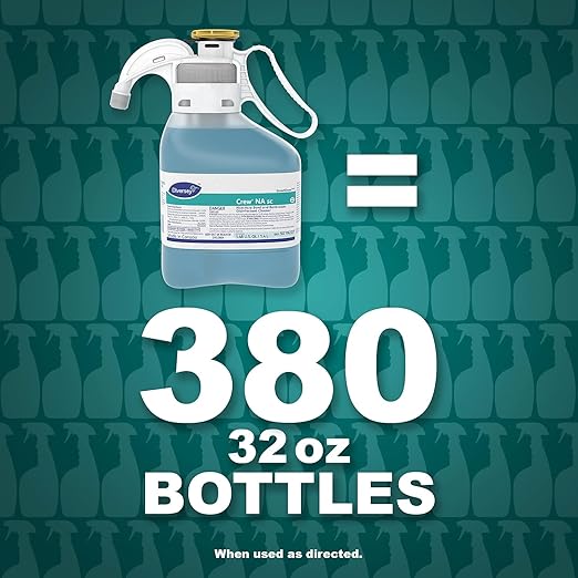 CREW Diversey 5019237 Non-Acid Bowl &amp Bathroom Disinfectant Cleaner Floral 47.3oz 2/Carton