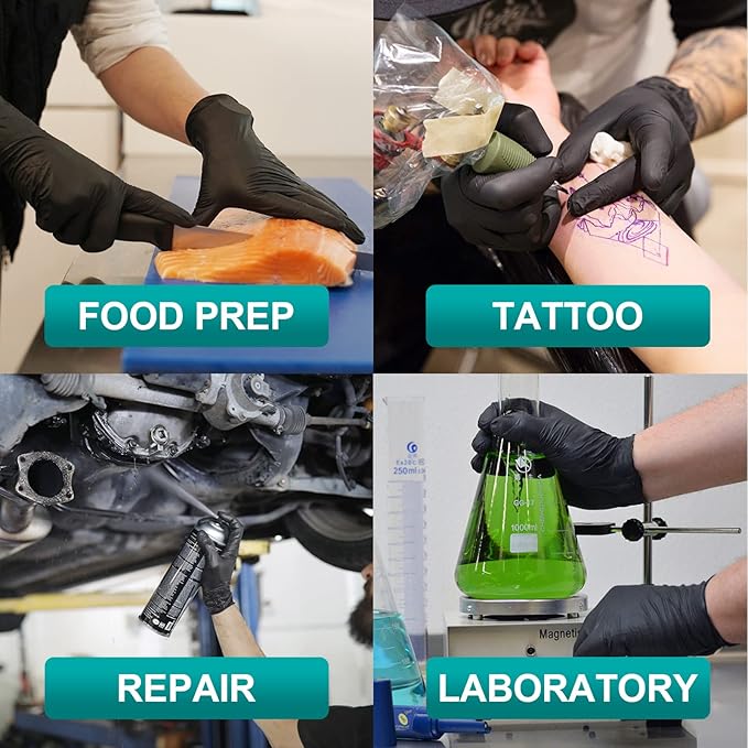 Schneider Vinyl Synthetic Exam Gloves 4 Mil Latex Free Disposable Gloves for Medical Cooking Cleaning and Food Prep