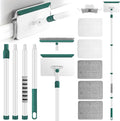 Baseboard Cleaner Tool with Handle 60 Extendable Long Handle Baseboard Cleaner with 5 Reusable Pads for Baseboards Cleaning Ceiling Wall Floor Bathroom Kitchen