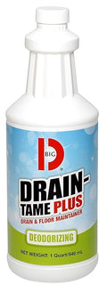 Big D 501 Drain-Tame Plus Drain &amp Floor Maintainer 1 Quart (Pack of 12) - Digests Grease Proteins Fats Oils Waste - Ideal for Grease Traps Restaurants Septic Systems and Institutional Floor