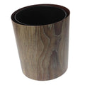 Imitation Wood Grain Trash Can Vintage Style Round Wastebasket for Home Office Kitchen Bathroom Lightweight Clean Capacity Garbage Container