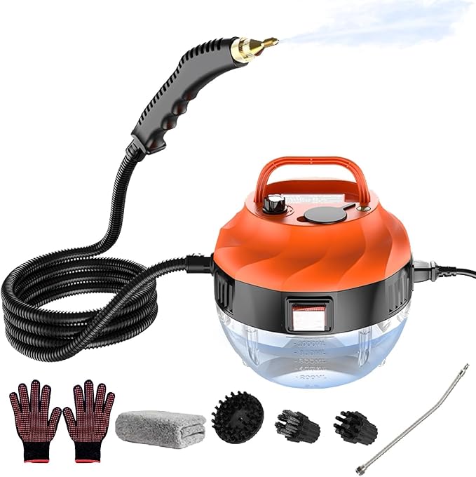 Steam Cleaner - Steamer for Cleaning Handheld Steam Cleaners for Home Use High Pressure Portable Steamer Cleaner for Car Detailing Kitchen Bathroom Grout and Tile