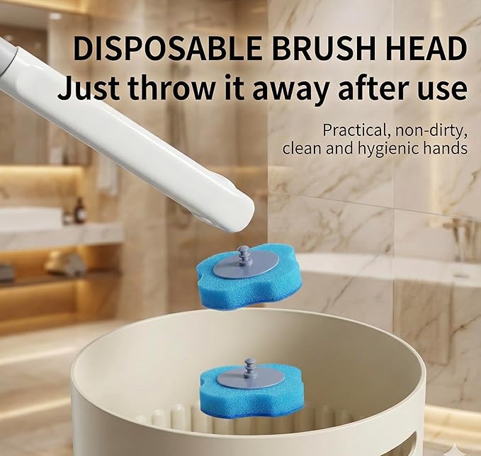 VEXELL Disposable Toilet Cleaning System with 49 Replacement headbrushes