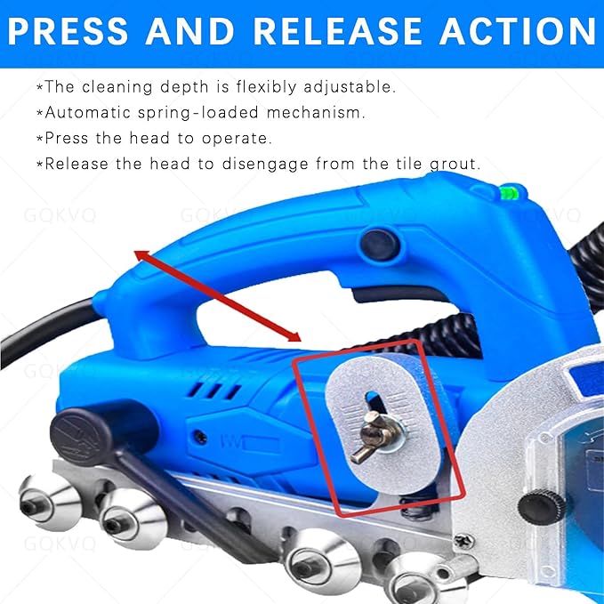 Professional Grout Removal Machine9000r/min Tile Joint Cleaner Tile Joint Cleaning MachineFloor DIY RegroutingTile Grout Remover Machinewith 100mm Blade