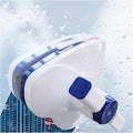 Magnetic Window Cleaner Magnetic Double Side Glass Cleaner Glider Washing Brush Equipment Glass Wiper Cleaning Tool (Blue 5~16mm)