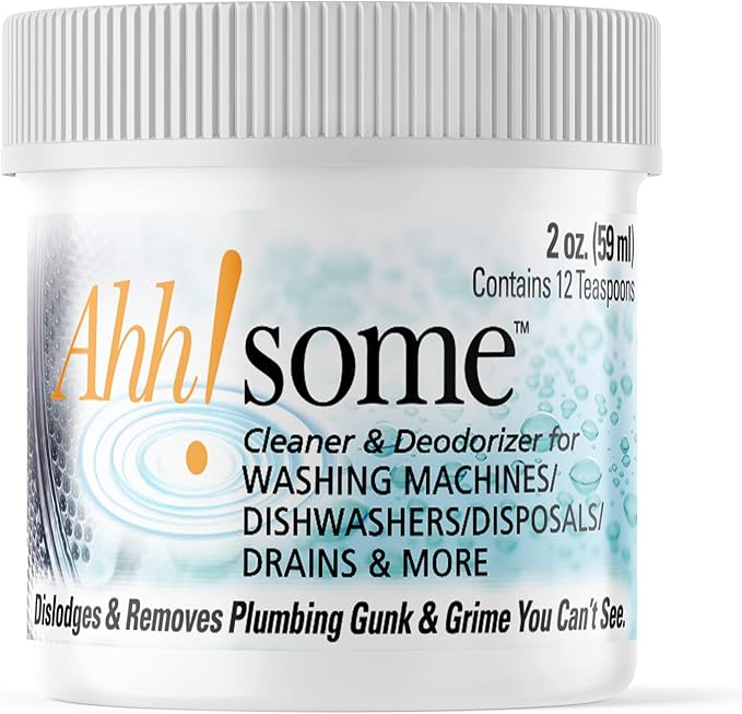 2 in 1 Washing Machine/Dishwasher Bio Cleaner &amp Deodorizer Gel 24 Cleanings in a single container Septic Safe Formula to clean inside out of Front End Top End HE Washing Machines and Dishwashe