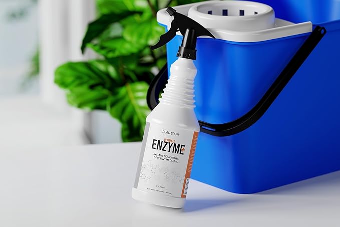 Ultimate Enzyme+ Cleaner – Professional-Grade Odor and Stain Eliminator for Pet Smells Basements Garages and More – Fragrance-Free Powerful Enzyme Formula for Home Use (32 oz)