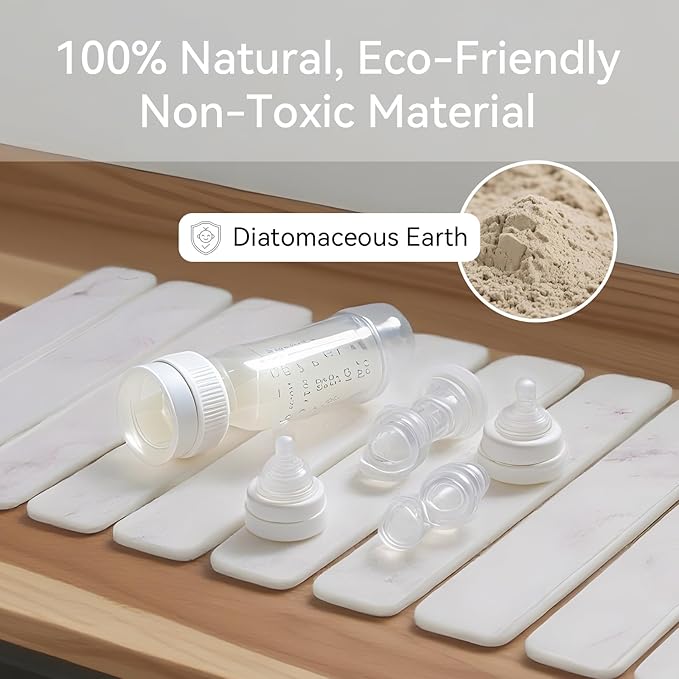 Stone Drying Mat for Kitchen Counter 24(L)×16(W) Drying Matt Kitchen Counter Stone Dish Drying Mat Foldable Diatomaceous Earth Mat