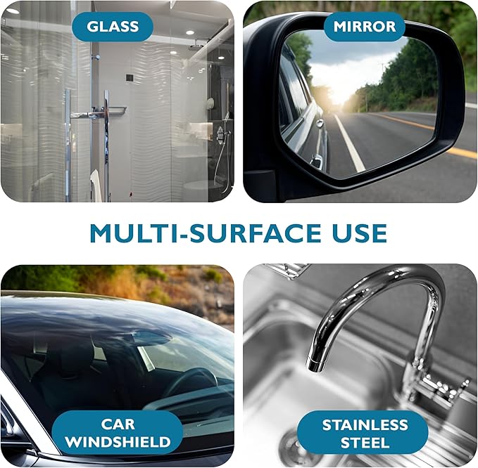 Honest Wash Car Glass Cleaner – Ammonia-Free Streak-Free Formula for Glass Mirrors Windshields &amp Hard Surfaces | Safe for Plastic Stainless Steel Porcelain and More | Made in the USA (128 Fl