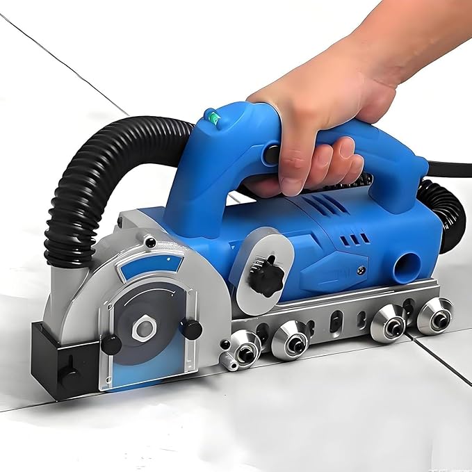 9000r/min Tile Joint Cleaner Tile Joint Cleaning MachineElectric Grout Removal Toolwith 100mm Blade for Removing Old CementCaulking Agent