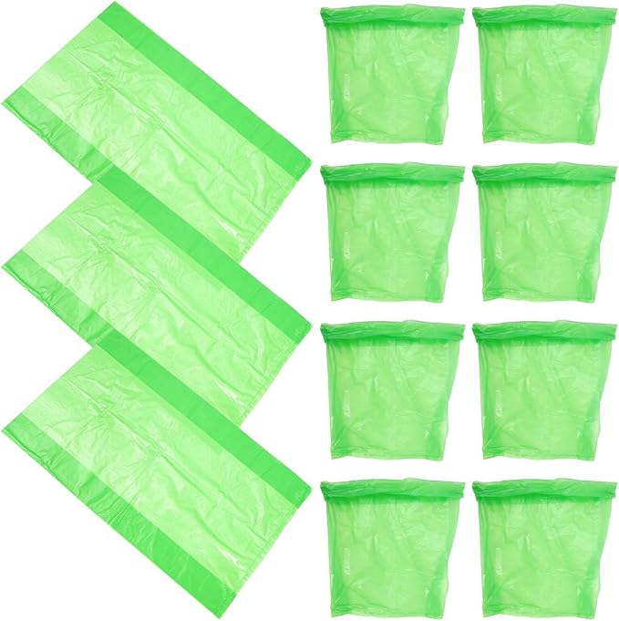 50pcs Thickened Tear-resistant Garbage Bags Large 80x100cm Green Plastic Trash Bags for Commercial Hotel Restaurant and School Waste Disposal