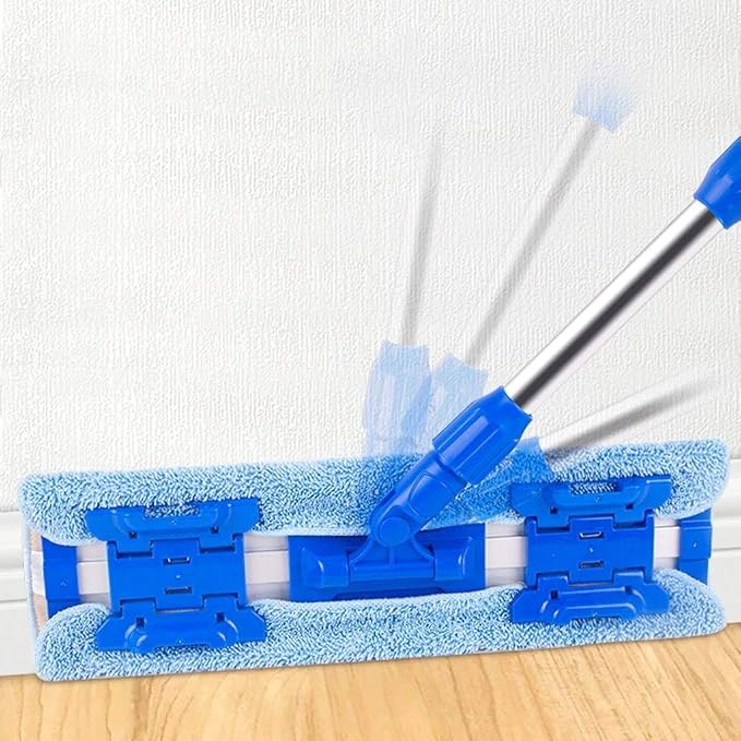 Microfiber Hardwood Floor Mop Washable &amp Reusable Flat Mops Cloths/Pads for Wet or Dry Cleaning