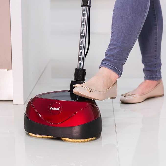 Ewbank EP170 Complete Cleaner Washer Scrubber Scourer and Polisher Interchangeable Brushes and Pads Multi-Use Floor Machine 2200 rpm Lightweight Red 8 Pound