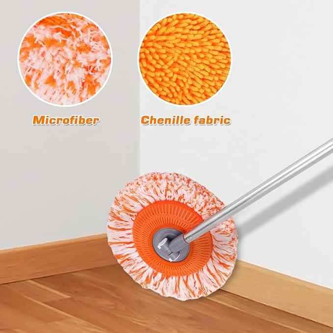 Wall Mop Primium 68” Wall Cleaner High-Quality Baseboard Cleaner Professional-Grade Baseboard Cleaner Tool with Handle Superior Quality Dust Mop Efficient Ceiling Fan Cleaner Duster