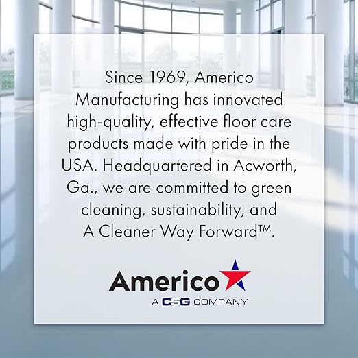 Americo White Super Polish Floor Pad 9.5 Diameter 3.25 Center Hole 5 Pads/Case Machine Floor Pads for Polishing Dry Floors Made of 100% Recycled Content USA Made