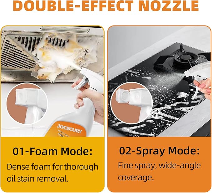 Jocecury 500ML Kitchen Foam Cleaner &amp 500ML Rust Remover for Car