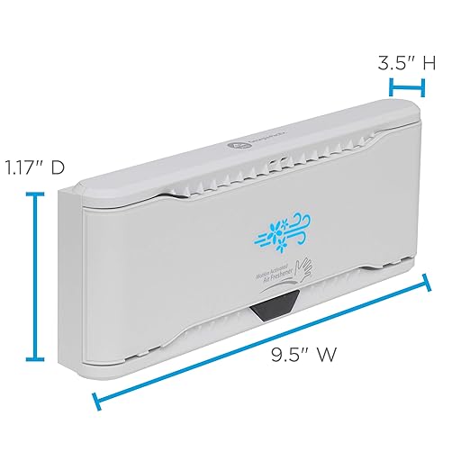 ActiveAire Automated in-Stall Air Freshener Dispenser by GP PRO (Georgia-Pacific) White 56769 9.500 W x 1.170 D x 3.500 H