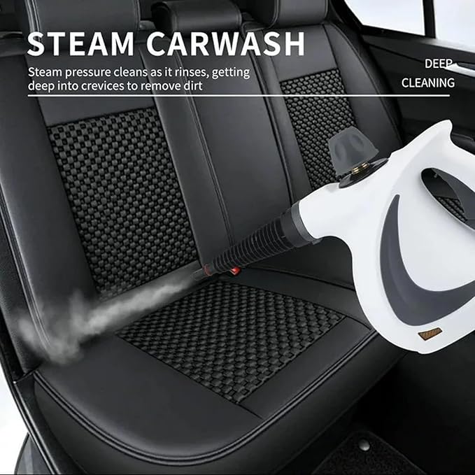 Cleaner plus Steam Cleaner 2025 New High Pressure Steamer for Home Cleaning for Kitchen Bathroom Upholstery Windows Car|Multiple Nozzles (1Set+1 Fiber Cloth)