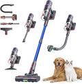 SMOTURE Cordless Vacuum Cleaner 650W 55KPA 70 Mins Vacuum Cleaners for Home Pet Brush &amp Sofa Brush 3.3Ft Hose Wall-Mount Charging Stick Vacuum for Pet Hair/Sofa/Carpet/Hard Floor